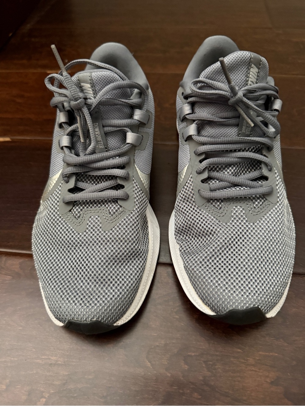 Nike Women's Grey Mesh Athletic Running Shoes